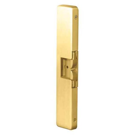 Hes Electric Door Strike, Stainless Steel, Brass, For Use With: Rim Exit Device Includes: Spacer Plate 9400 605