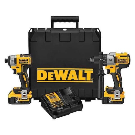 Dewalt Cordless Combo Kit 20V MAX Hammer Drill + Impact Driver DCK299P2