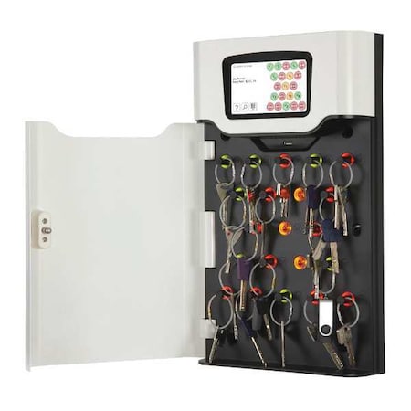 Medeco Key Cabinet, Steel, Brown, 21 Key Capacity T21