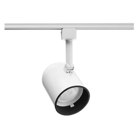 Juno Lighting Track Light Head, Cylinder, Wht/Blk, 3.5in R501 BLB WH