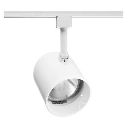 Juno Lighting Track Light Head, Cylinder, Wht/Wht, 4.5 in  R502 WHB WH