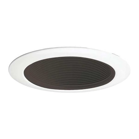 Juno Lighting RcssdDwnltTrim, 4in, Wht/Blk, Baffle, Srs14 14 BWH