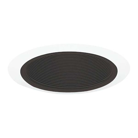 JUNO LIGHTING Recessed Trim, 5in, Black Baffle 205 BWH