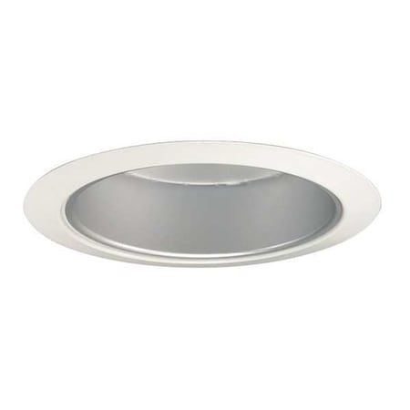 Juno Lighting RcssdDwnltTrim, 5in, Wht/Slv, Open, Srs204 204 HZWH
