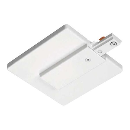 Juno Lighting End Feed Connector and J-Box Cover, White R21 WH