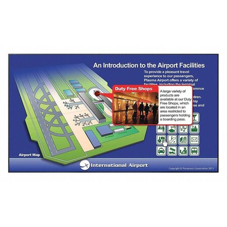 Panasonic CCTV Monitor, 55 in., 79.2 lb., 220W TH55LFV5U