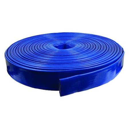 Zoro Select 2" ID x 300 ft PVC Water Discharge Hose 80 PSI BL DPX200-300-G