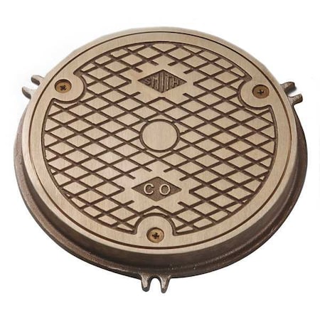 Jay R. Smith Manufacturing Round Floor Cleanout, Nickel Bronze, 6" 4810-06PB