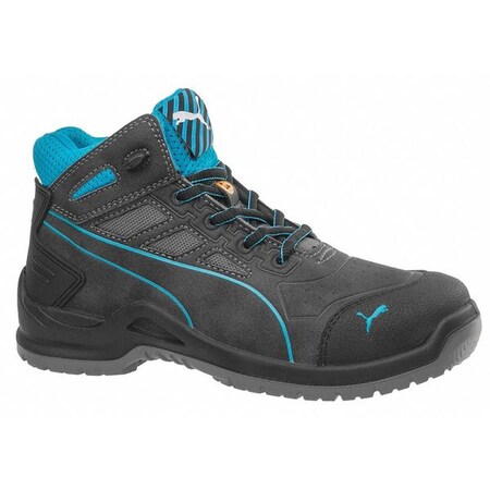 Puma Safety Shoes Size 11 Women's Athletic High-Top Steel Work Boots, Gray 634055