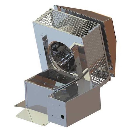 Field Controls Draft Inducer, 115, Stainless Steel, 16 in W, 14 3/4 in H, Na" Inlet and Outlet Dia. 8"C