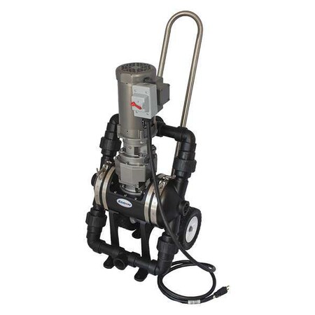 Edson Double Diaphragm Pump, Polypropylene, Neoprene, 110V, 25 GPM 25562