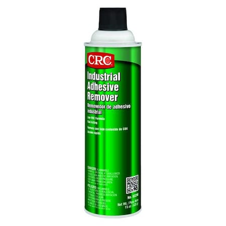 Crc Adhesive Remover, Clear, 15 oz, Aerosol Spray Can 03250