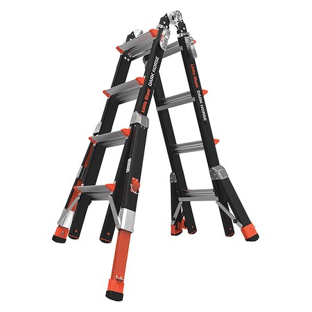 Little Giant Ladders Multipurpose Ladder, 90 Degrees  , Extension, Scaffold, Staircase, Stepladder Configuration, 15 ft 15147-801