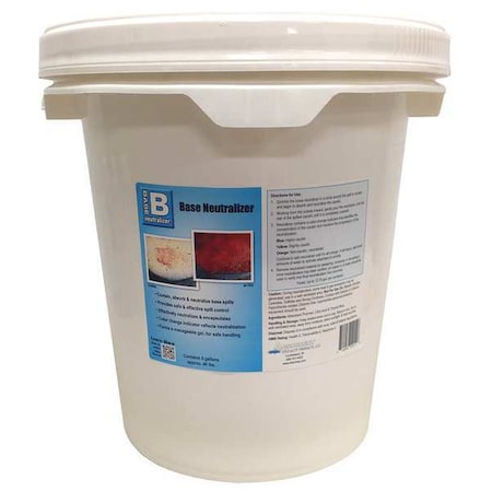 Zoro Select Base Neutralizer, 5 gal., Pail, Granular BASEPAIL