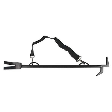 Leatherhead Tools NY Claw, 3 ft. Black Powder Coat, w/ NY Hook & Halligan Fork NYC-3-S