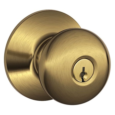 Schlage Knob Lockset, Mechanical, Entrance, Grd. 1 F51A PLY 609