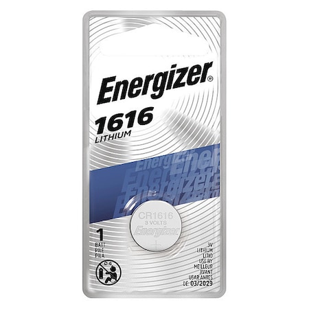 Energizer Energizer 1616 Lithium Coin Battery, 1 Pack - 3V DC ECR1616BP