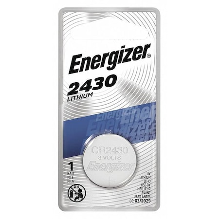 ENERGIZER Coin Cell, 2430, 3V ECR2430BP