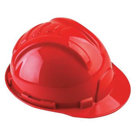 Tasco Hard Hat, Gladiator II, Polyethylene, 6 Point Ratchet, Type 1, Class E, Red 100-42000