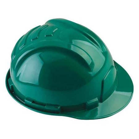 Tasco Hard Hat, Gladiator II, Polyethylene, 6 Point Ratchet, Type 1, Class E, Green 100-52000
