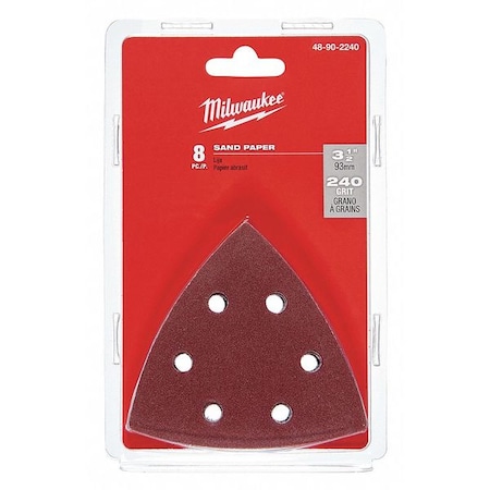 Milwaukee Tool 240 Grit Sand Paper for Multi-Tool (Qty 8) 48-90-2240
