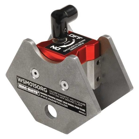 Mag-Mate Magnetic Weld Angle w/Grd, 4in, 150lb WSM0150RG
