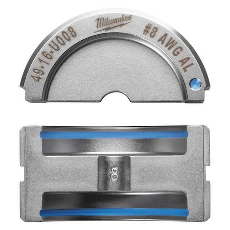 Milwaukee Tool EXACT No. 8 Aluminum 12T U-Style Die 49-12-U008
