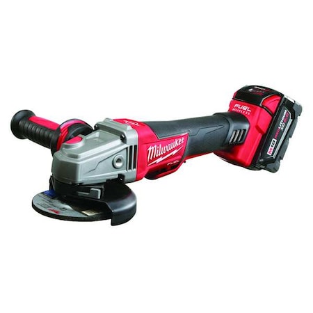 Milwaukee Tool (2) 9.0Ah Batteries + Hard Case Bundle Angle Grinder Kit, 18.0 V, 5 in Wheel Dia. 2783-22HD