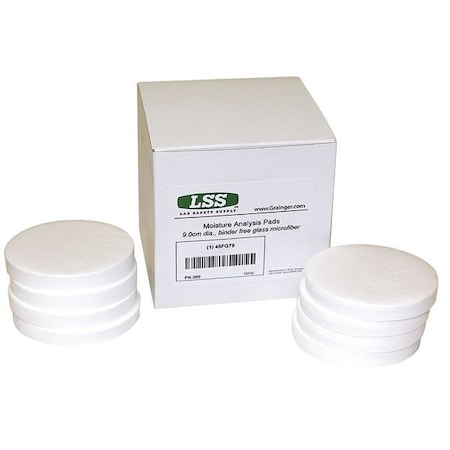 Labexact Moisture Analyzer Pad, 3-1/2 in. L, PK200 45FG79