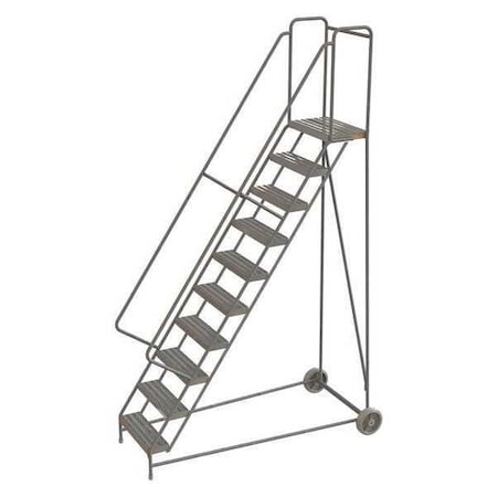 Tri-Arc 132 in H Aluminum Wheelbarrow Ladder, 10 Steps, 350 lb Load Capacity WLARTR110244