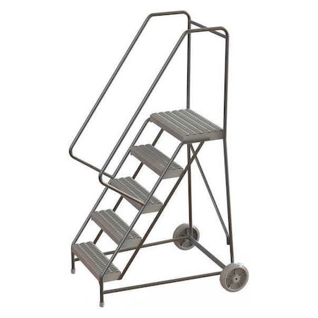 Tri-Arc 82 in H Aluminum Wheelbarrow Ladder, 5 Steps, 350 lb Load Capacity WLARTR105245