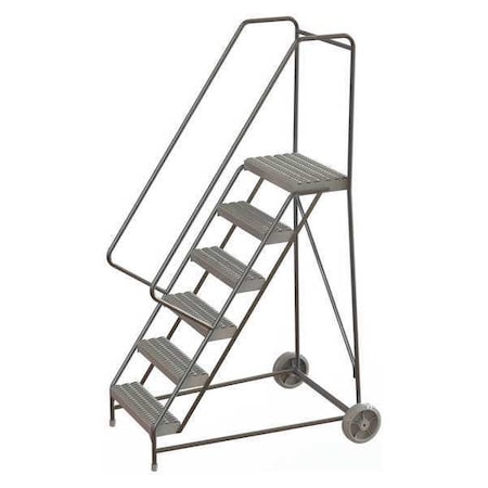 Tri-Arc 92 in H Aluminum Wheelbarrow Ladder, 6 Steps, 350 lb Load Capacity WLARTR106245