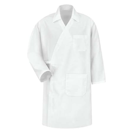 Wrangler Men's Butcher Coat, 100% Polyester, Reversible Tie, White, 4XL WS40WH RG 4XL