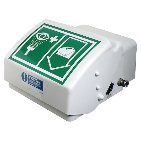 Hughes Retrofit Eyewash, Wall Mount, Plumbed, 8 11/12 in H., 13 1/2 in W 45GEW-R