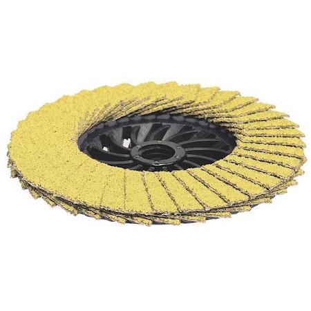 ARC ABRASIVES 4-1/2" x 5/8"-11 AP Performance Coated PREDATOR Nylon Flap Disc, 60 Grit 71-10915APW