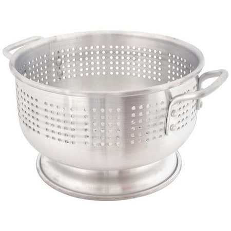 Crestware Colander, 12 qt., 7-3/4 in. H, Aluminum ACOL12M