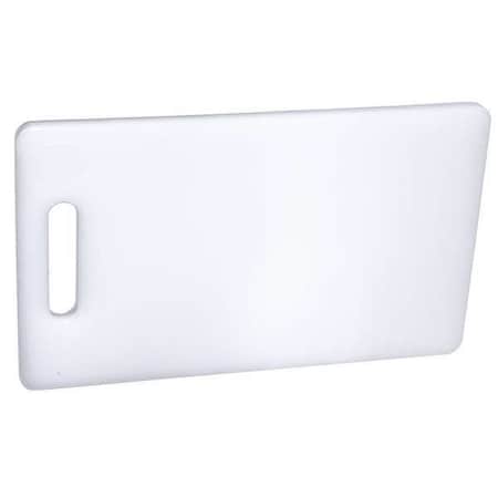 Crestware 9" x 6" Polyethylene Cutting Board, White PCB69