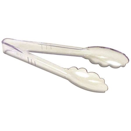 Crestware Tong, Clear, 12 in. L, Plastic PCT12CL