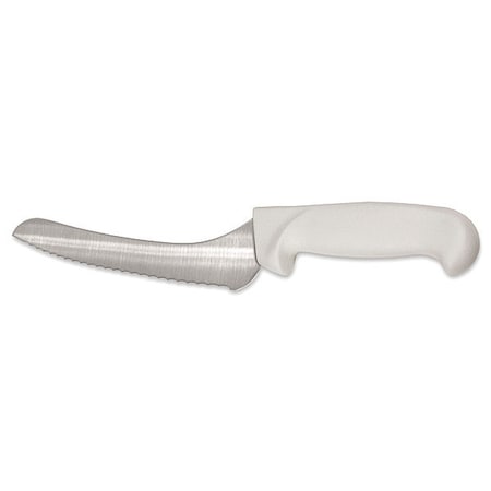 Crestware Bread Knife, Serrated, 9 in. L, White KN20