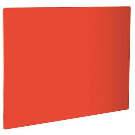 CRESTWARE Cutting Board, 24 in. L, Red, Polyethylene PCB1824R