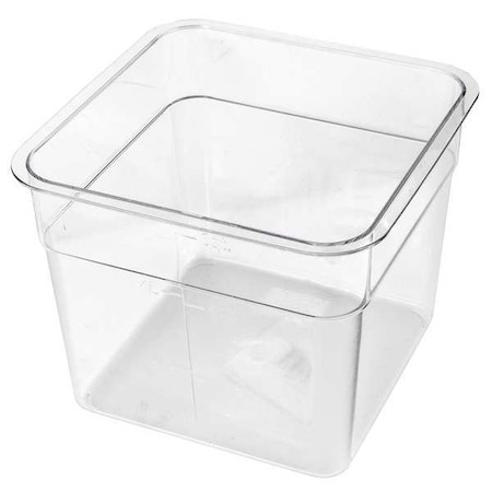 Crestware Stackable Food Storage Container, Clear, Polycarbonate SQC2