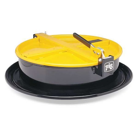 Pig Drum Funnel, Steel, 6-3/4 in. H, Yellow DRM1212-YW