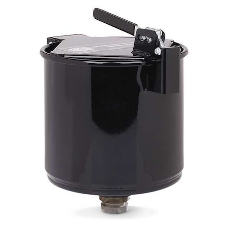 Pig Drum Funnel, Steel, 15-5/8 in. H, Black DRM1211-BK