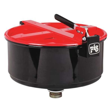 Pig Drum Funnel, Steel, 13-9/32 in. H, Red DRM1210-RD