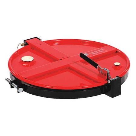 Pig Drum Lid, Steel, 4-3/8 in. H, Red DRM1065-RD