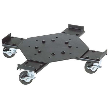 Pig Adj. Drum Dolly, Steel, 4 in. H, Black DLY301-01