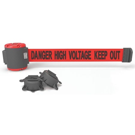 Banner Stakes Mgnetic Belt Barrier, Danger High Voltage MH5010