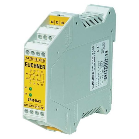 Euchner Evaluation Safety Relay, 2NO ESM-BA301