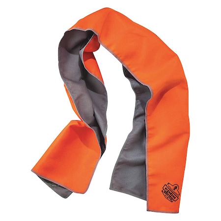 Ergodyne Cooling Towel, Org, 40-7/8inL x 9-3/4inW 6602MF