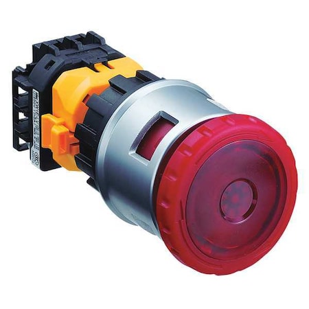 Euchner Emergency Stop Push Button, 30 mm, 1NO/2NC, Red ES-XN4E-LL412Q4MFR
